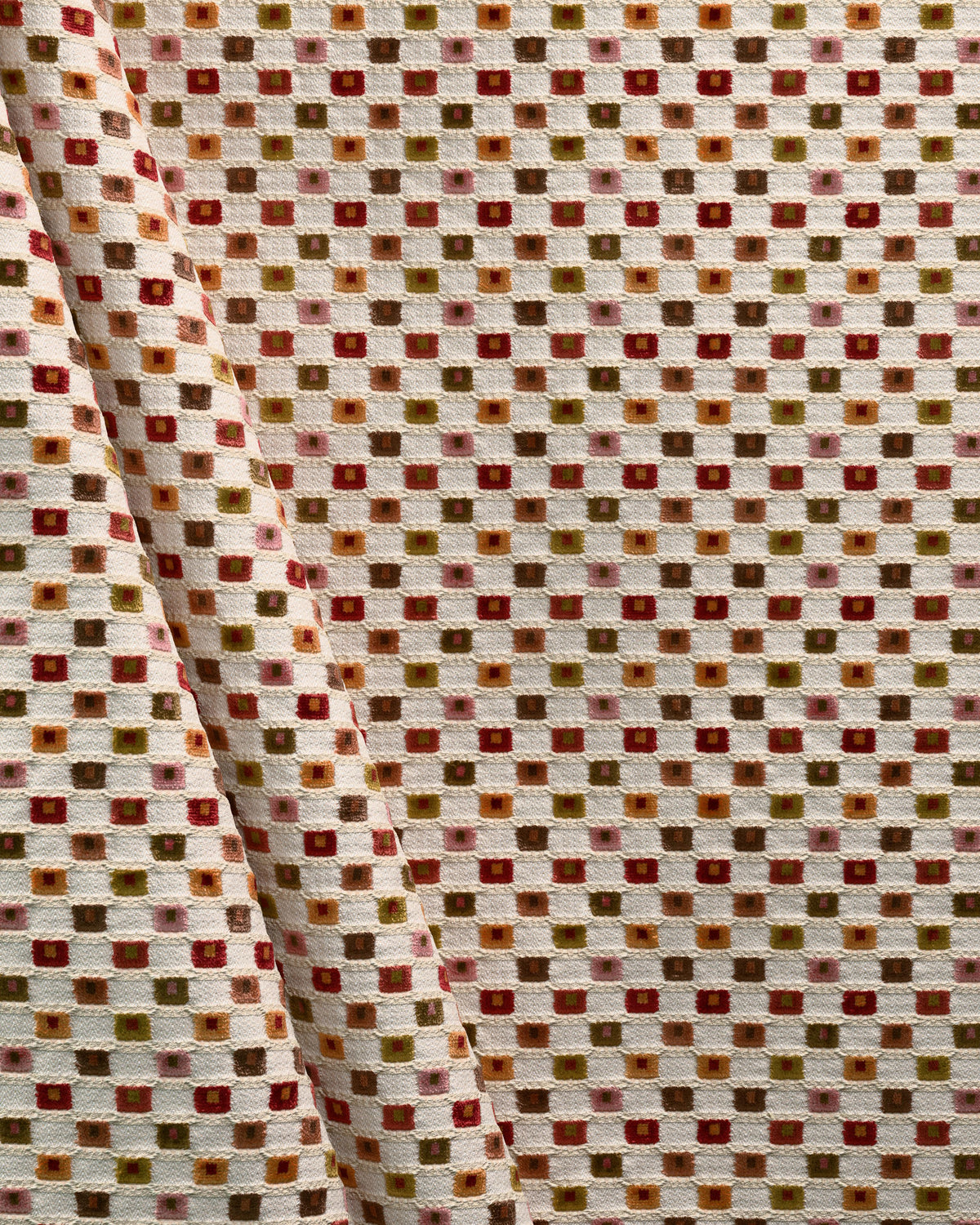Lee Jofa LISBON VELVET CORAL MULTI Upholstery Fabric