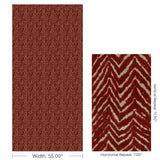 Lee Jofa NAIROBI VELVET RUST Upholstery Fabric