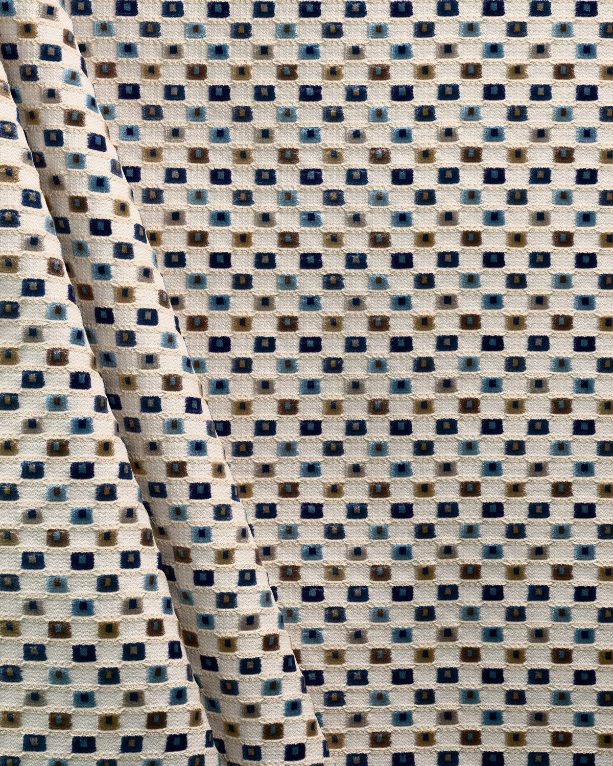 Lee Jofa LISBON VELVET BLUE MULTI Upholstery Fabric
