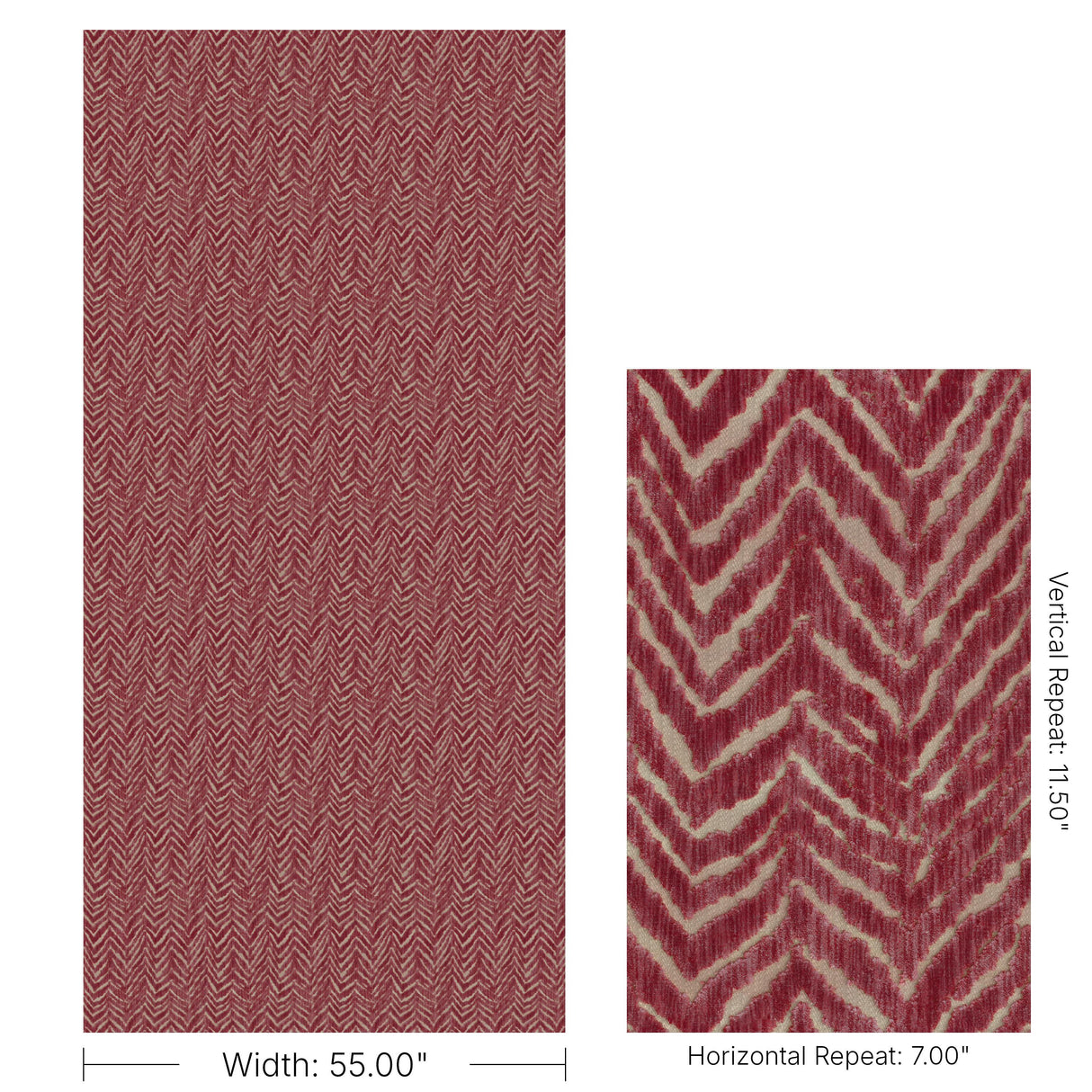 Lee Jofa NAIROBI VELVET ROUGE Upholstery Fabric
