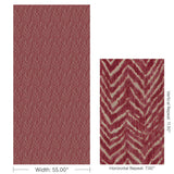 Lee Jofa NAIROBI VELVET ROUGE Upholstery Fabric