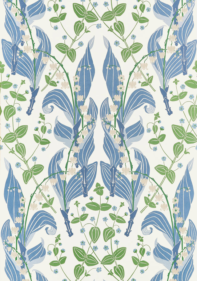 Thibaut Harbor Springs Blue Wallpaper