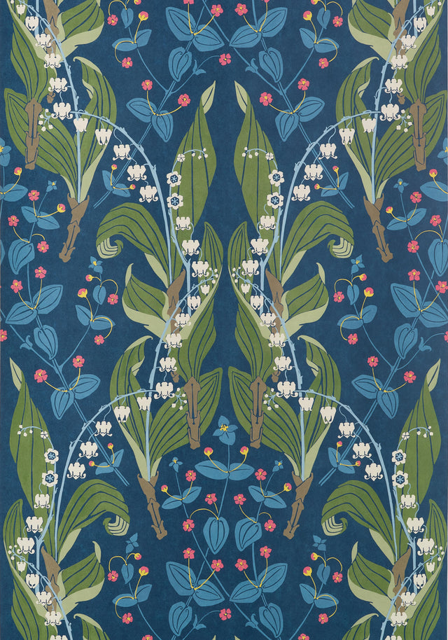 Thibaut Harbor Springs Navy Wallpaper