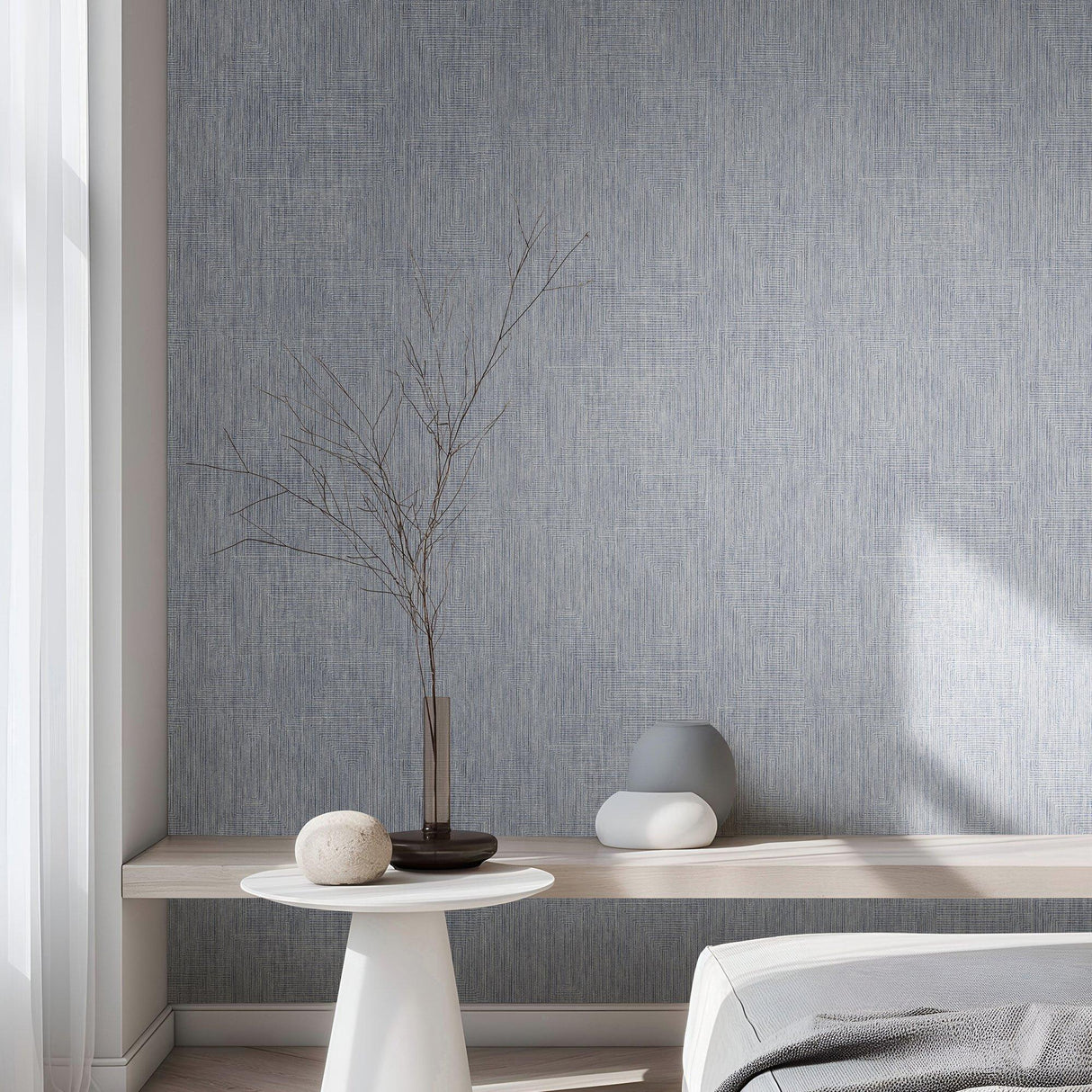 Galerie 27614 Cerra Plain Texture Blue Wallpaper 27614 Blue Wallpaper