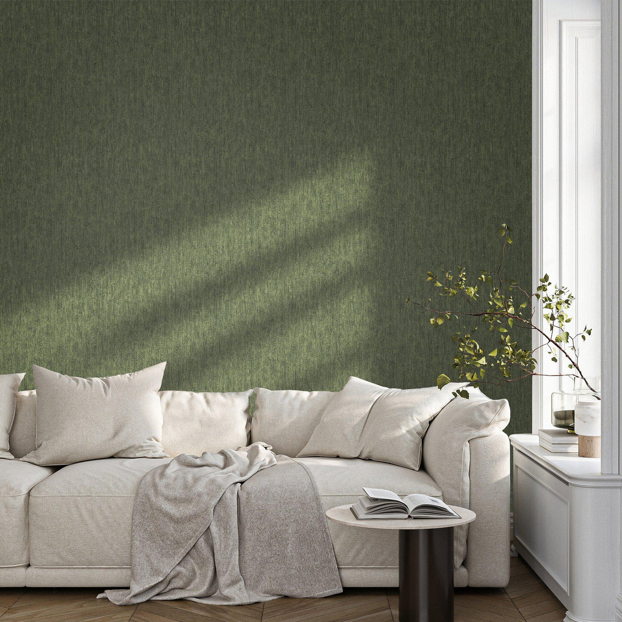 Galerie 27630 Cerra Plain Texture Green Wallpaper 27630 Green Wallpaper