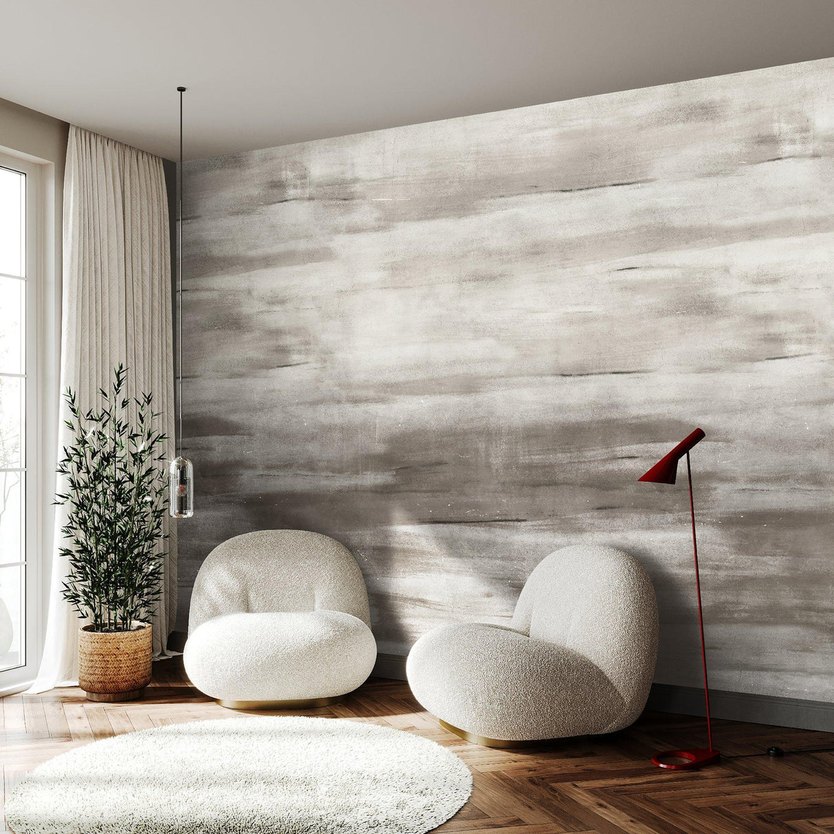 Galerie 27652 Cerra Abstract Beige Mural 27652 Beige Mural