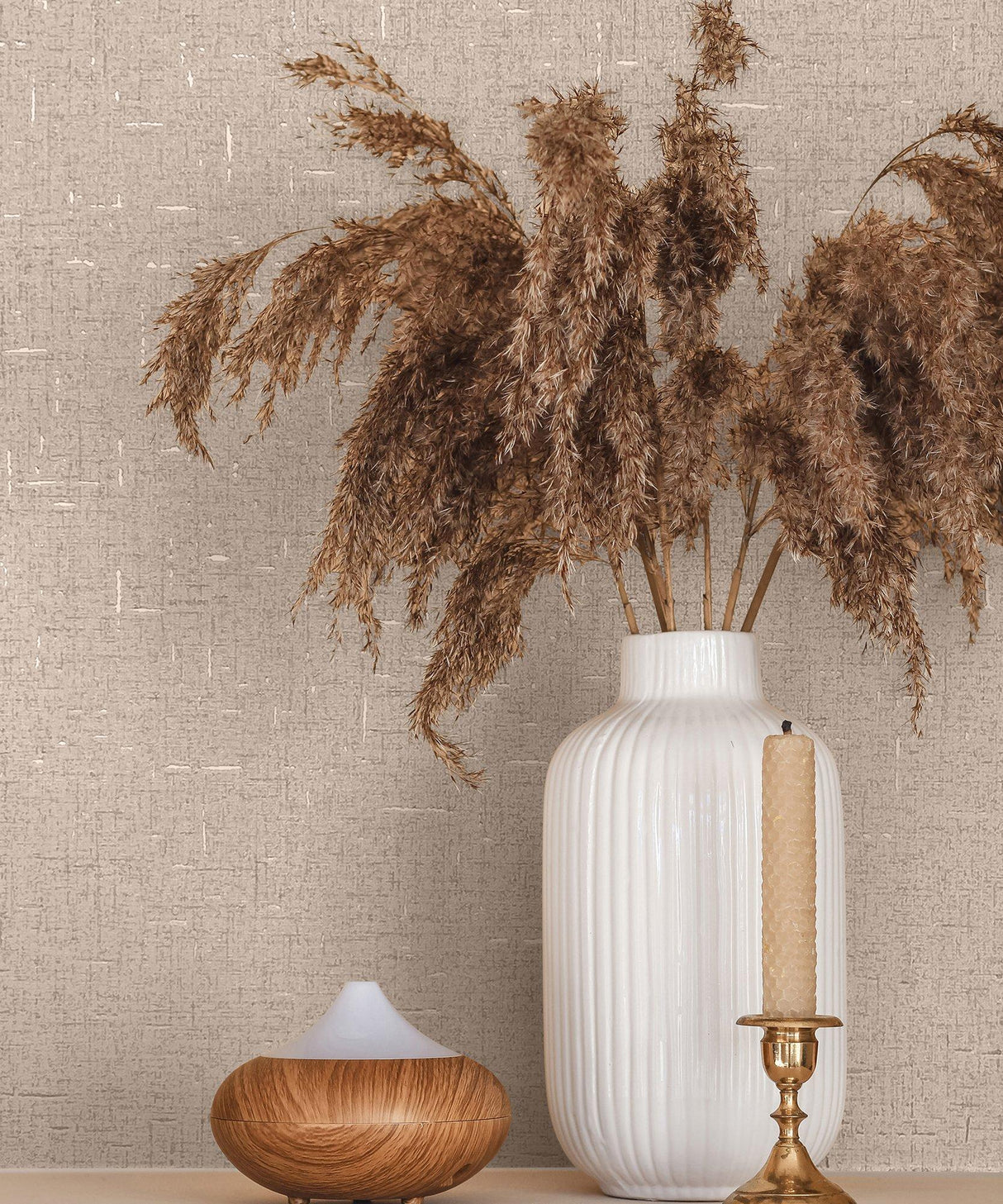 Galerie 35112 City Romance Plain Texture Beige Wallpaper 35112 Beige Wallpaper