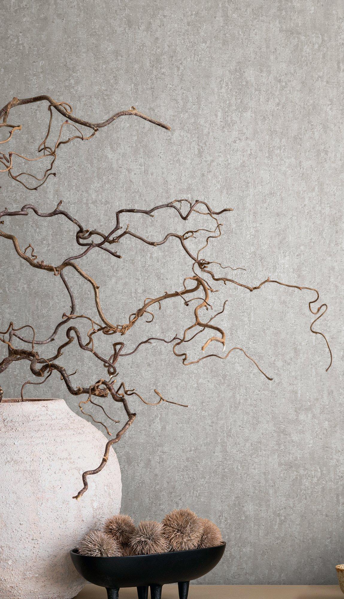 Galerie 35134 City Romance Plain Texture Grey Wallpaper 35134 Grey Wallpaper