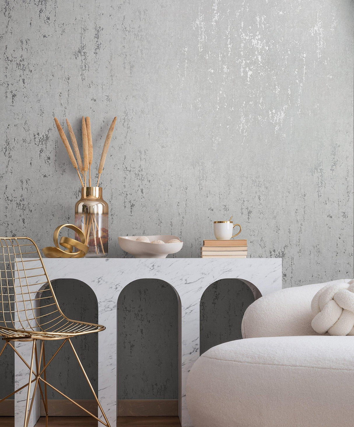Galerie 35144 City Romance Industrial Silver Grey Wallpaper 35144 Silver Grey Wallpaper