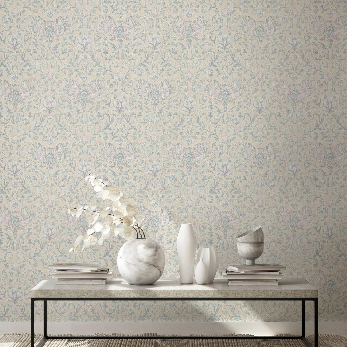 Galerie 35151 City Romance Damask Beige Wallpaper 35151 Beige Wallpaper