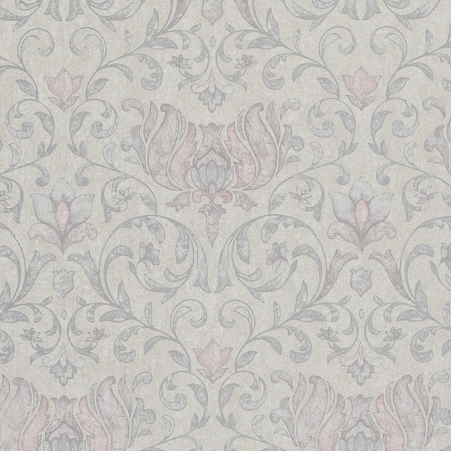 Galerie 35150 City Romance Damask Grey Wallpaper 35150 Grey Wallpaper