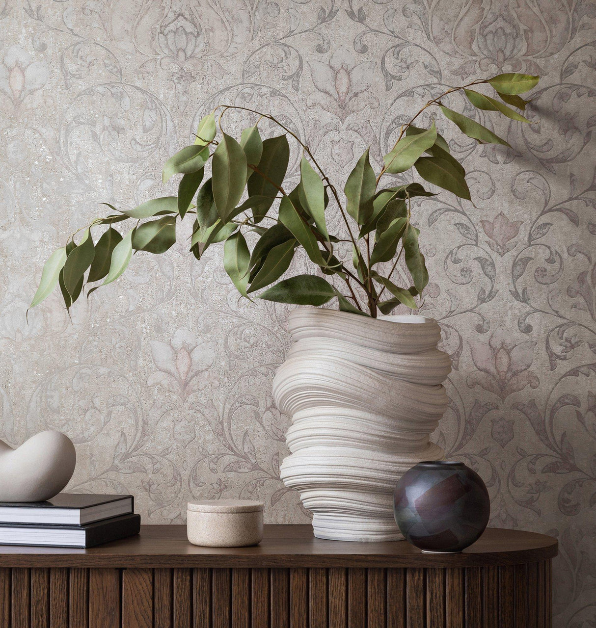 Galerie 35152 City Romance Damask Beige Wallpaper 35152 Beige Wallpaper