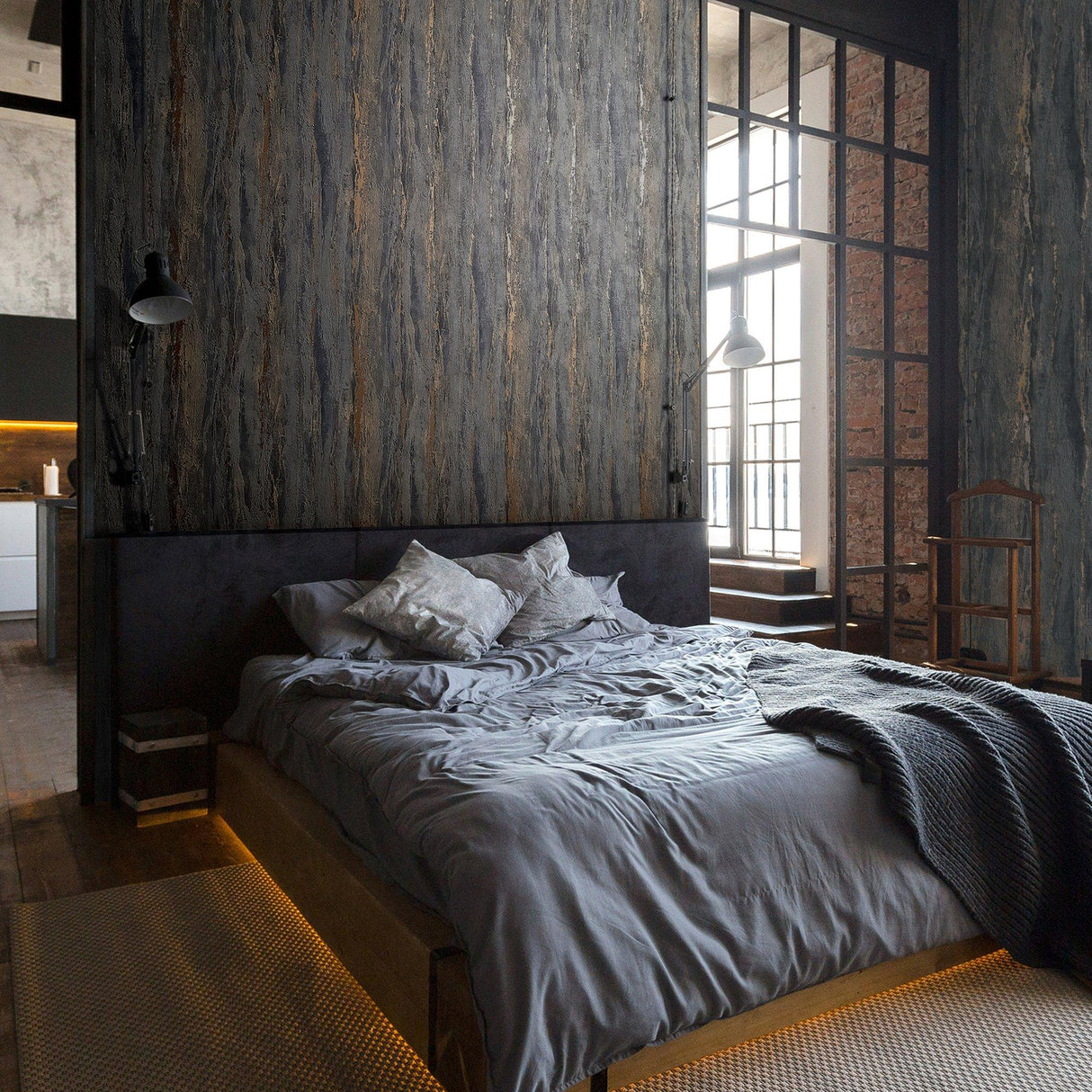 Galerie 35156 City Romance Industrial Black Wallpaper 35156 Black Wallpaper