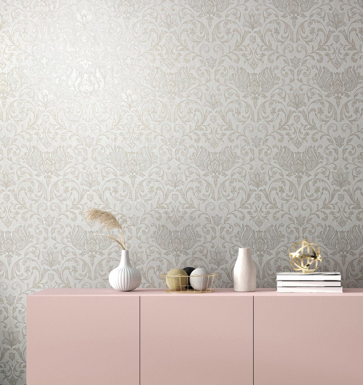 Galerie 35168 City Romance Damask Beige Wallpaper 35168 Beige Wallpaper