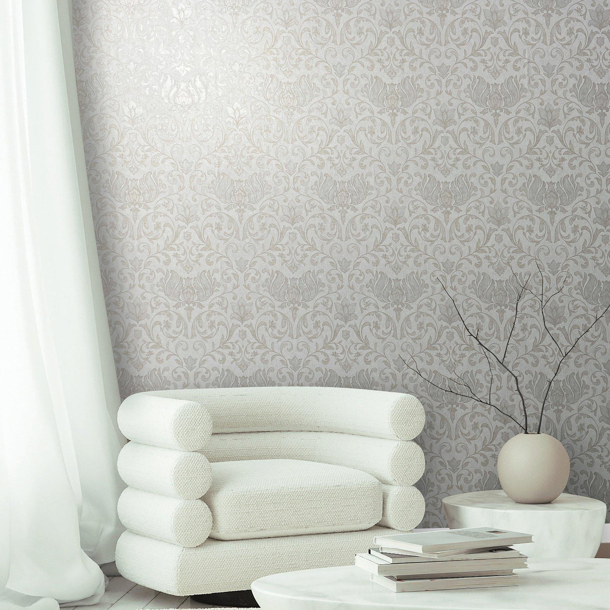 Galerie 35168 City Romance Damask Beige Wallpaper 35168 Beige Wallpaper