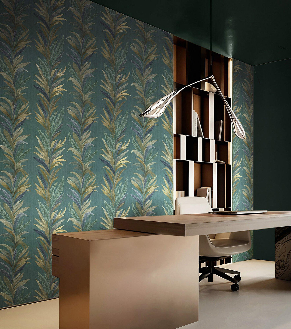 Galerie 35905 Ornamenta Leaf Flourish Green Wallpaper 35905 Green Wallpaper