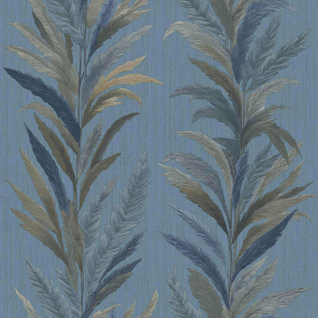 Galerie 35906 Ornamenta Leaf Flourish Blue Wallpaper 35906 Blue Wallpaper