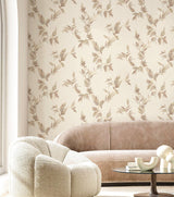 Galerie 35914 Ornamenta Thin Leaf Brown Wallpaper 35914 Brown Wallpaper