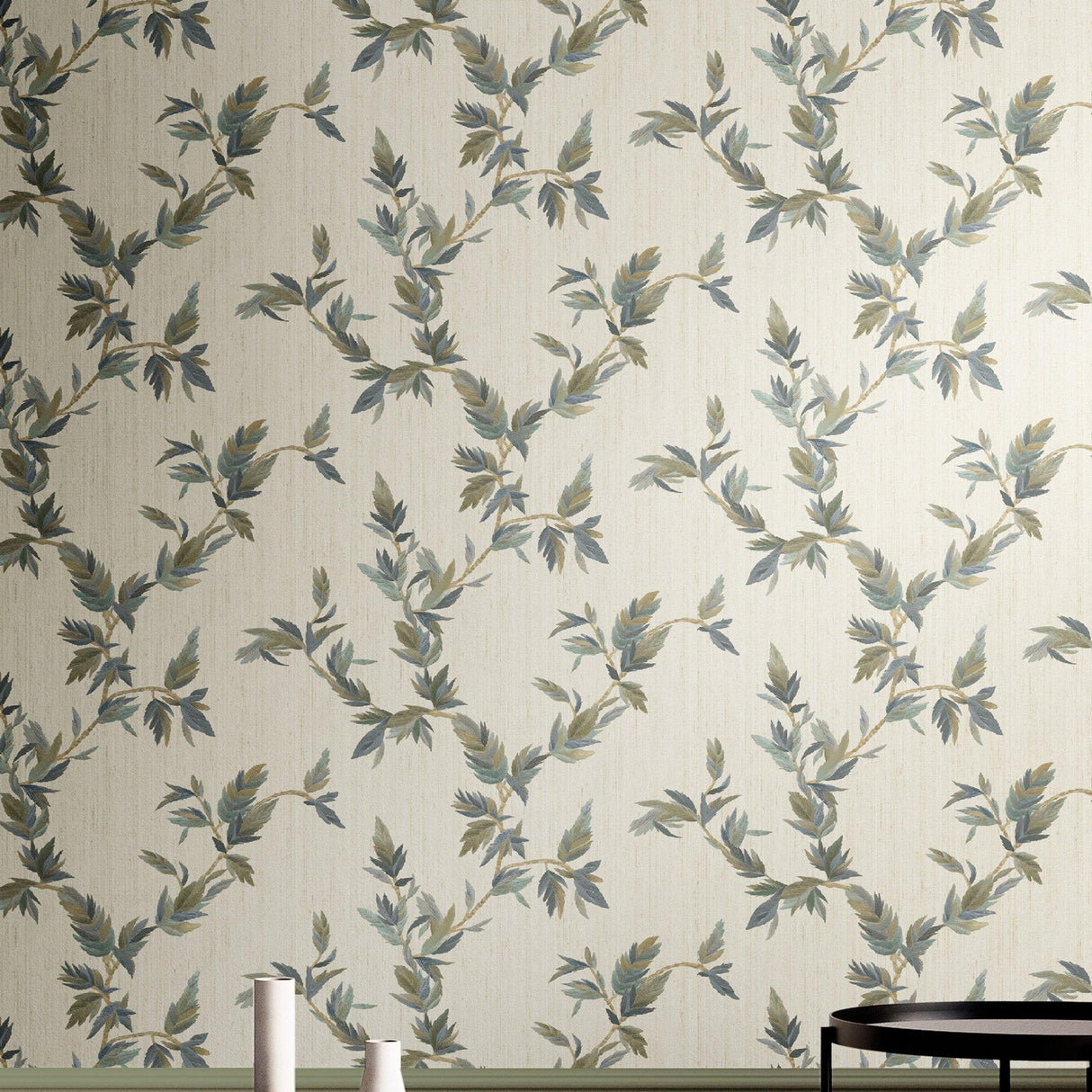 Galerie 35915 Ornamenta Thin Leaf Beige Wallpaper 35915 Beige Wallpaper