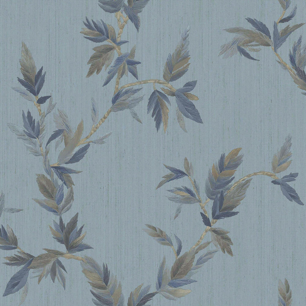 Galerie 35916 Ornamenta Thin Leaf Blue Wallpaper 35916 Blue Wallpaper