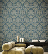 Galerie 35925 Ornamenta Traditional Damask Green Wallpaper 35925 Green Wallpaper