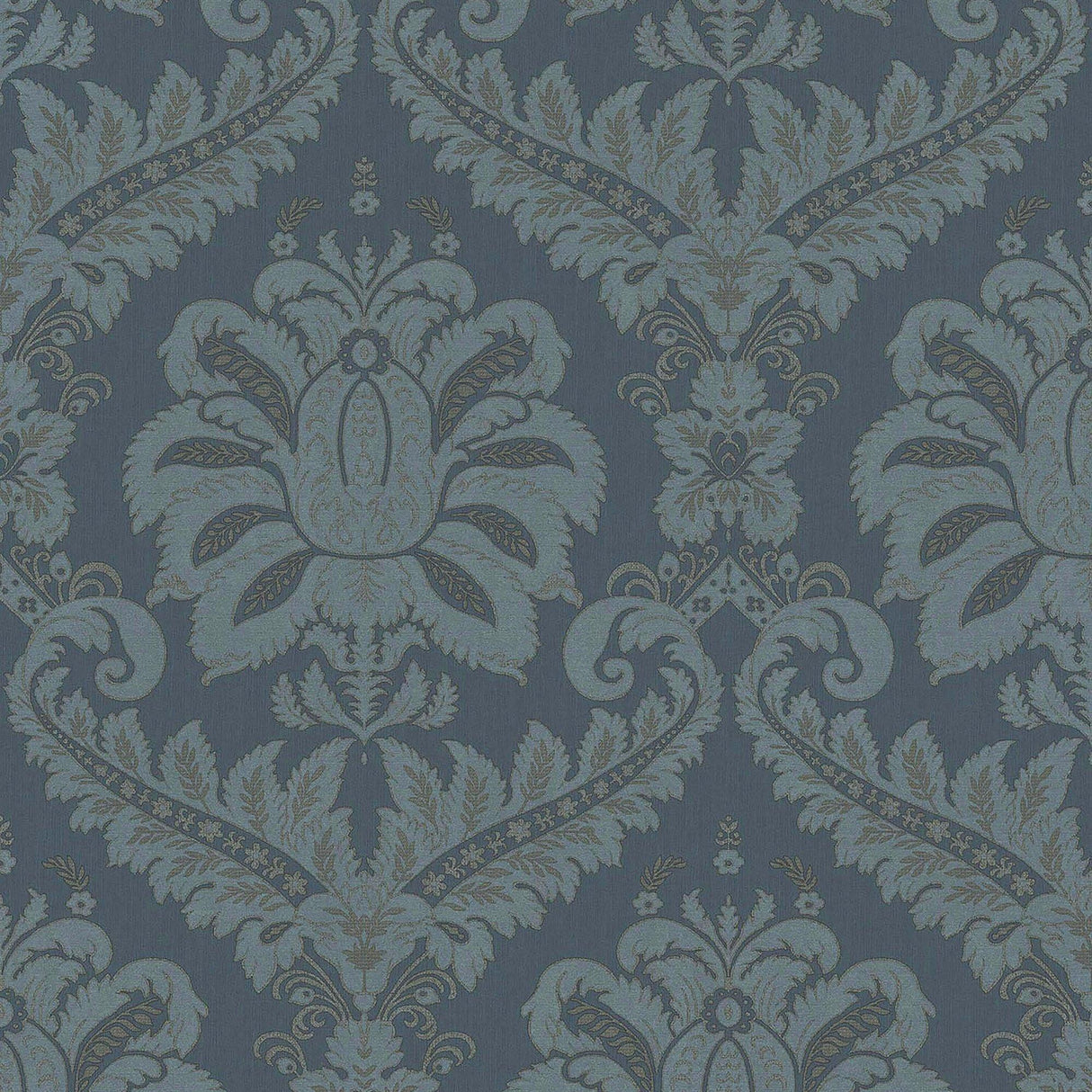 Galerie 35926 Ornamenta Traditional Damask Blue Wallpaper 35926 Blue Wallpaper
