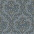 Galerie 35946 Ornamenta Floral Damask Blue Wallpaper 35946 Blue Wallpaper