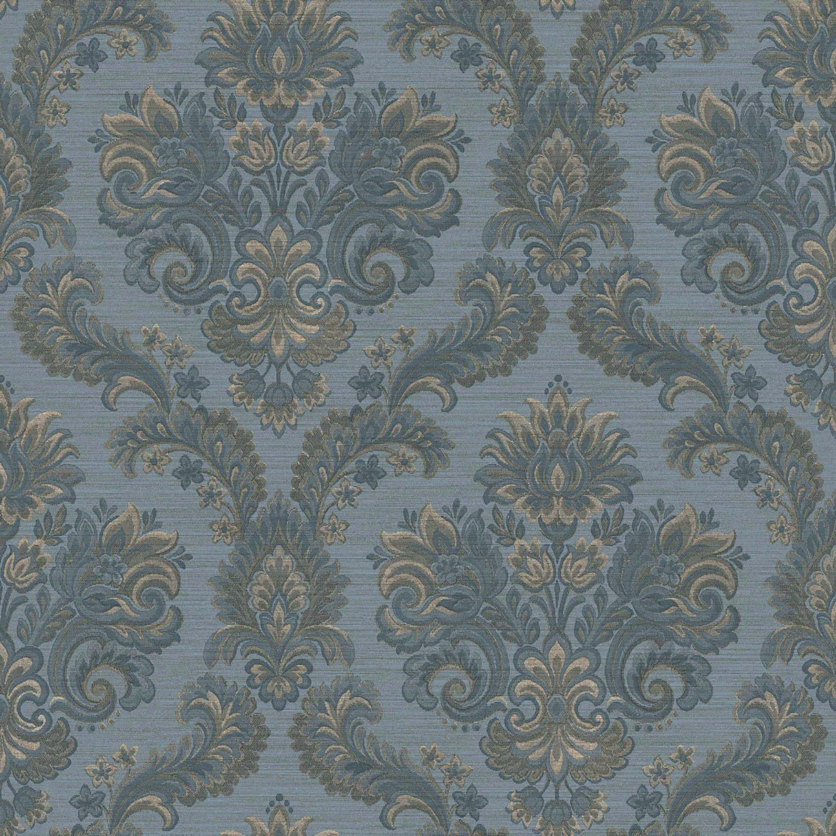 Galerie 35946 Ornamenta Floral Damask Blue Wallpaper 35946 Blue Wallpaper