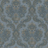 Galerie 35946 Ornamenta Floral Damask Blue Wallpaper 35946 Blue Wallpaper