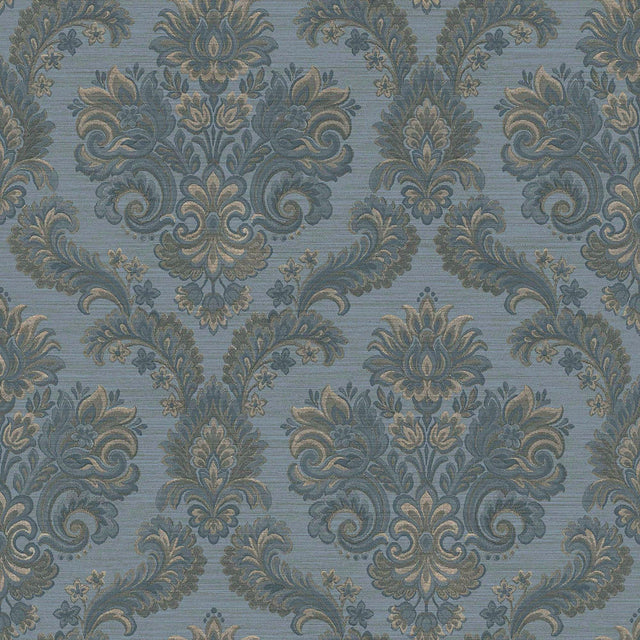 Galerie 35946 Ornamenta Floral Damask Blue Wallpaper 35946 Blue Wallpaper