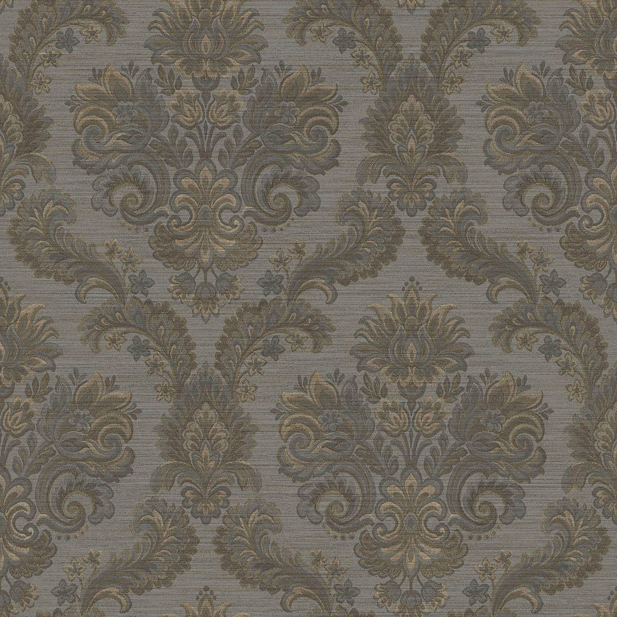 Galerie 35949 Ornamenta Floral Damask Grey Wallpaper 35949 Grey Wallpaper