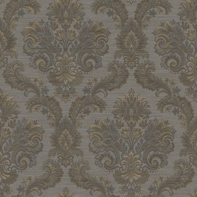 Galerie 35949 Ornamenta Floral Damask Grey Wallpaper 35949 Grey Wallpaper