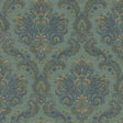 Galerie 35945 Ornamenta Floral Damask Green Wallpaper 35945 Green Wallpaper