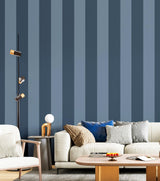 Galerie 35966 Ornamenta Wide Stripe Blue Wallpaper 35966 Blue Wallpaper