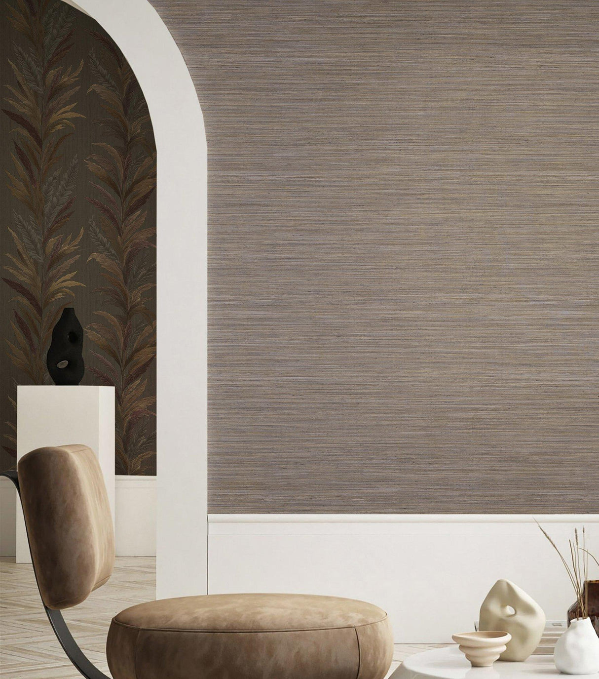 Galerie 35976 Ornamenta Horizontal Texture Brown Wallpaper 35976 Brown Wallpaper