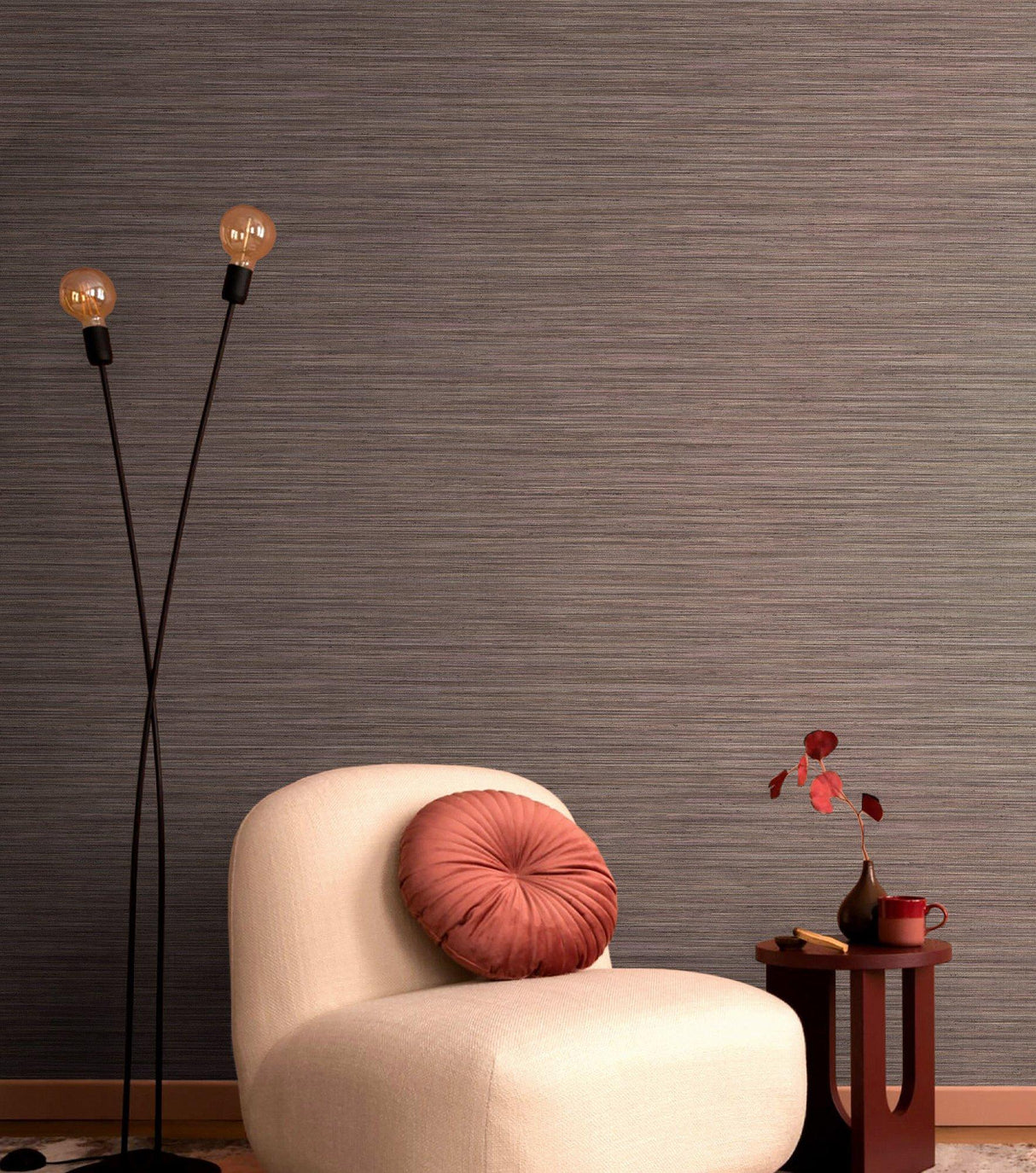 Galerie 35978 Ornamenta Horizontal Texture Purple Wallpaper 35978 Purple Wallpaper