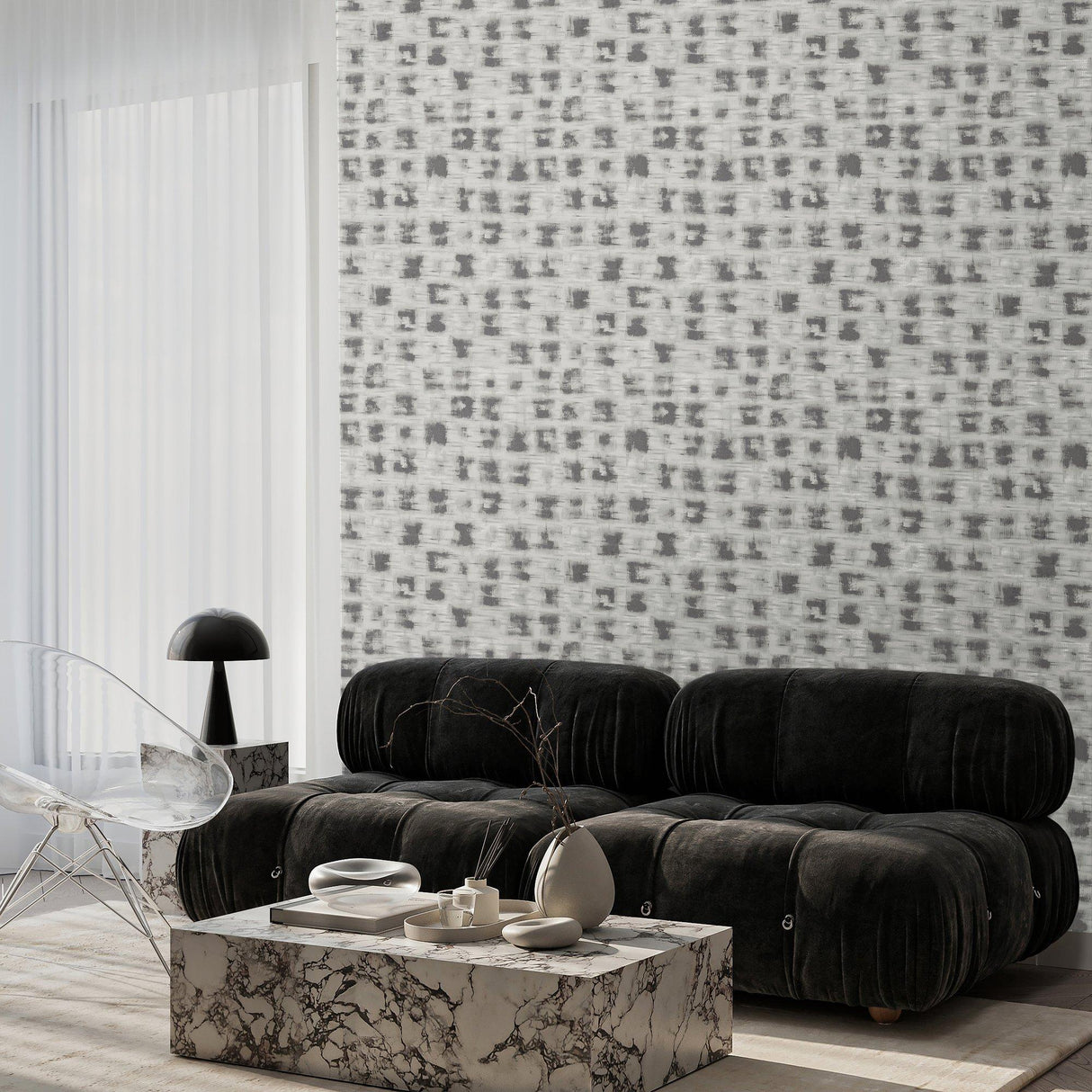 Galerie 65766 Cerra Abstract Silver Grey Wallpaper 65766 Silver Grey Wallpaper