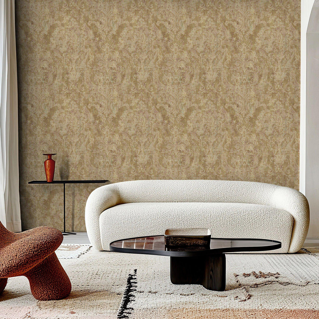 Galerie 81423 Cerra Damask Gold Wallpaper 81423 Gold Wallpaper