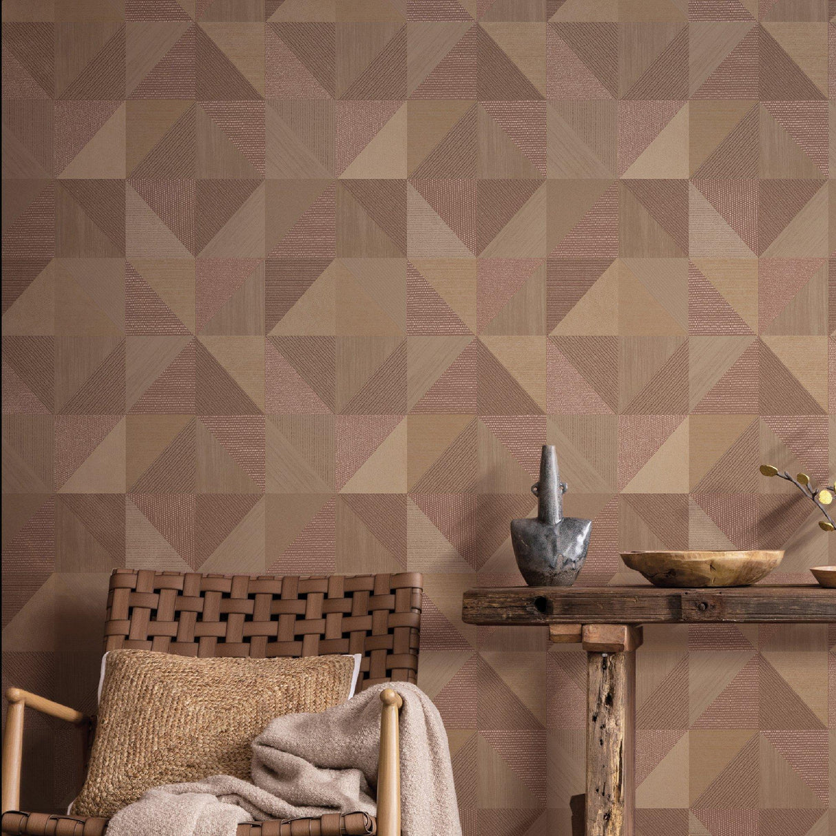 Galerie IT32418 Italian Textures 4 Geometric Red Wallpaper IT32418 Red Wallpaper