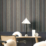 Galerie IT32456 Italian Textures 4 Stripe Blue Wallpaper IT32456 Blue Wallpaper