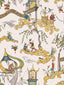 Scalamandre Ping - Wallcovering Cream Multi Wallpaper