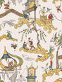 Scalamandre Ping - Wallcovering Cream Multi Wallpaper