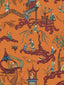 Scalamandre Ping - Wallcovering Pumpkin Port Wallpaper