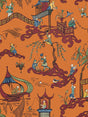 Scalamandre Ping - Wallcovering Pumpkin Port Wallpaper