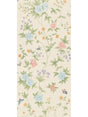 Scalamandre Luoyang Garden Sisal Aqua Carnation Wallpaper