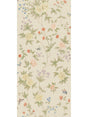 Scalamandre Luoyang Garden Sisal Antiqued Gold Coral Wallpaper