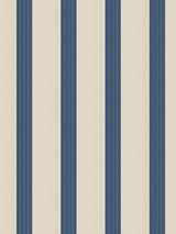 Scalamandre Tessara Stripe - Wallcovering Royal Blue Wallpaper