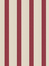 Scalamandre Tessara Stripe - Wallcovering Rouge Wallpaper