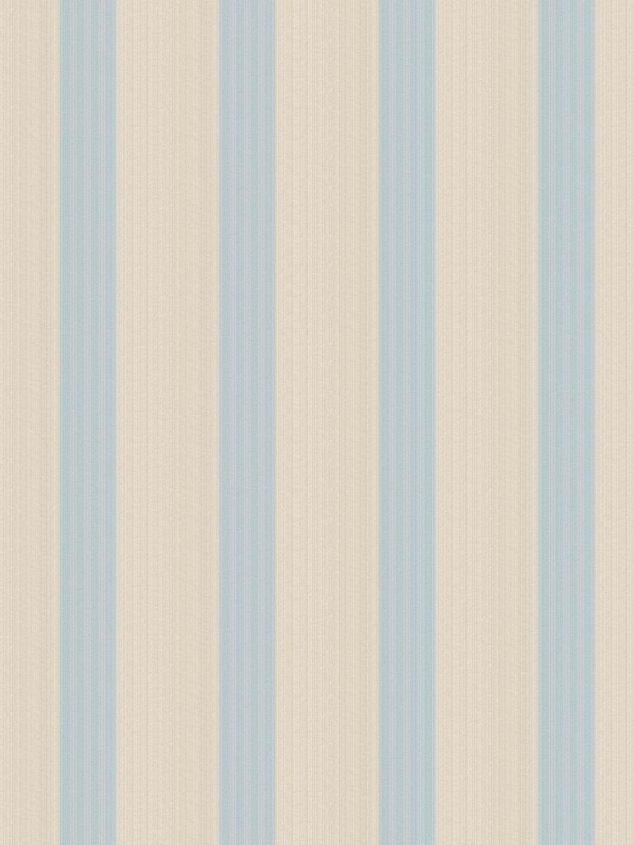 Scalamandre Tessara Stripe - Wallcovering Aquamarine Wallpaper