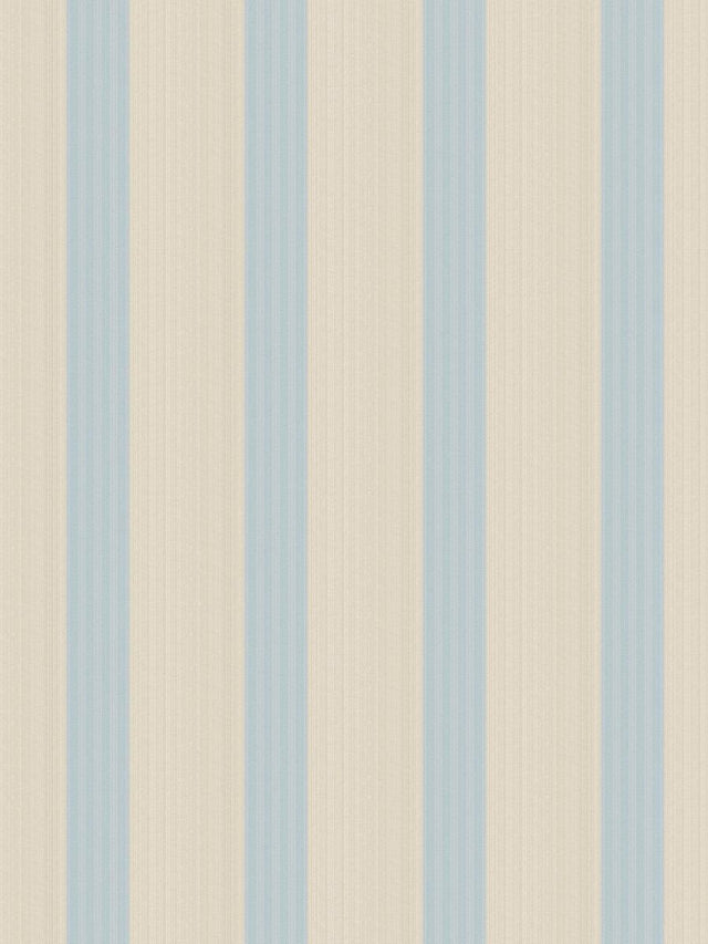 Scalamandre Tessara Stripe - Wallcovering Aquamarine Wallpaper